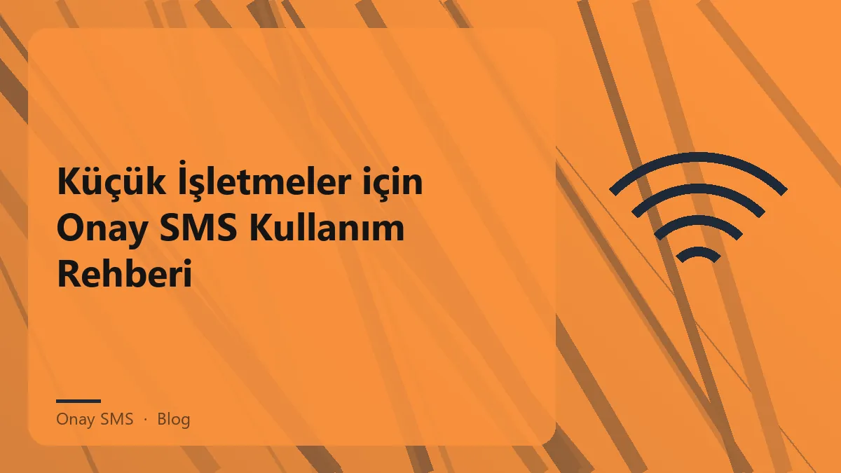 Onay SMS kullanımını gösteren bir grafik